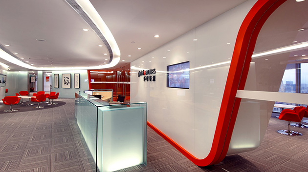 办公室装修设计曲线的运用能很好展现创意(图1) 办公室装修设计曲线的运用能很好展现创意(图1)